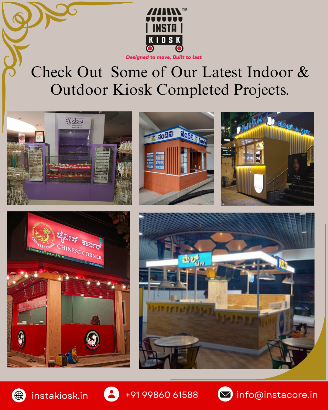 Commercial Kiosk Fabrication Services in Bangalore